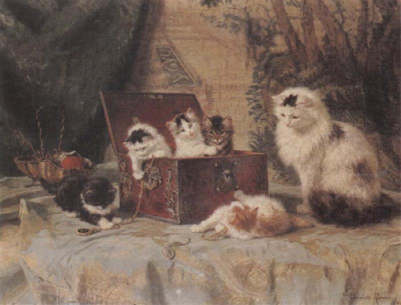 Henriette Ronner At Play